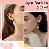 30Pcs Heart Alloy Stud Earring Findings FIND-SP0005-60A-01-5