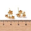 Brass Stud Earring Findings KK-Z164-04G-01-3