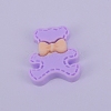 Opaque Frosted Resin Cabochon RESI-WH0009-09-1