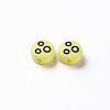 Opaque Champagne Yellow Acrylic Beads MACR-N008-42-C10-3