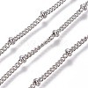 Tarnish Resistant 304 Stainless Steel Curb Chains CHS-E018-01P-1