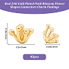 40Pcs Brass Cabochons KK-BBC0026-05-2