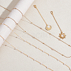 2Pcs 2 Styles Brass Waist Belly Chains for Sexy Bikini AJEW-NB0008-52-3