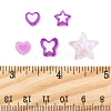 200Pcs 5 Styles Transparent Acrylic Beads TACR-FS0001-54D-5