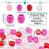 360Pcs 6 Colors Plastic European Beads KY-NB0001-65-2