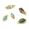 Natural Chrysoprase Charms PALLOY-JF01093-02-1