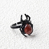 Natural Red Jasper Spider Open Cuff Rings PW-WGC70E9-14-1