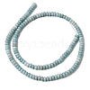 Cracked Opaque Glass Beads Strand GLAA-D306-A07-2