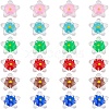 24Pcs 6 Colors Handmade Lampwork Beads LAMP-AR0001-31-1