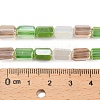 Electroplated Glass Beads Strands EGLA-P067-01A-04-4