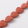 Dyed Natural Lava Rock Bead Strands G917-5-1