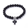 Stretch Charm Bracelets BJEW-JB05234-2