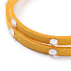 Faux Suede Cord Wrap Bracelets BJEW-JB04413-04-2