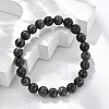 Natural Larvikite Beads Stretch Bracelets BJEW-F380-01-B14-1