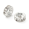 Brass Rhinestone Spacer Beads RB-YW0001-04C-01S-3