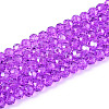 Baking Paint Glass Beads Strands EGLA-Q120-D-A02-1