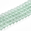 Baking Paint Transparent Glass Beads Strands DGLA-N006-6mm-08-1