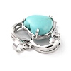Synthetic Turquoise Pendants G-C236-01H-P-RS-4