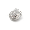 Brass Pave Cubic Zirconia Pendants KK-E791-01P-2