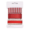 9 Yards 3 Styles Polyester Ribbon SRIB-A014-A03-4