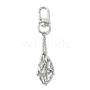 304 Stainless Steel Pouch Stone Holder Pendant Decoration HJEW-JM01534-01-3