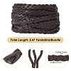 Flat PU Leather Braided Cord OCOR-WH0086-87A-04-2