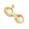 Brass Micro Pave Clear Cubic Zirconia Photo Locket Pendants X-KK-A303-15A-G-3