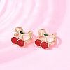 Brass Cuff Earrings EJEW-C186-02A-G-2