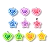 Opaque Resin Pendants X-RESI-P039-02A-1