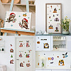 8 Sheets 8 Styles PVC Waterproof Wall Stickers DIY-WH0345-247-6