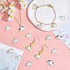 25 Pieces Cat Enamel Charm Pendant Kitten Charm Cute Cat Animal Pendant Mixed Color for Jewelry Necklace Earring Nracelet Making Crafts JX734A-5