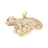 Brass Micro Pave Cubic Zirconia Pendants KK-S510-46G-03-1