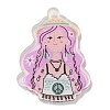 Girls Theme Printed Acrylic Pendants OACR-H043-02A-1