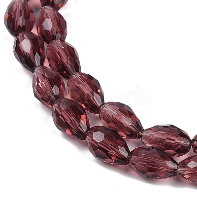Transparent Glass Beads Strands EGLA-N013-T8mm-D03-1