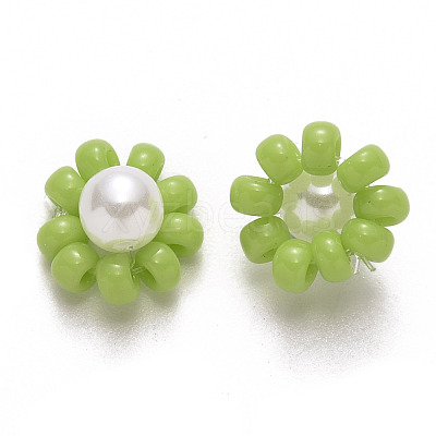 Glass Seed Beads Charms FIND-R086-05E-1