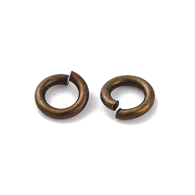 Brass Open Jump Rings X-KK-G514-01H-AB-1