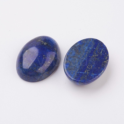 Natural Lapis Lazuli Flat Back Cabochons G-G741-13x18mm-15-1