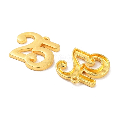 Rack Plating Alloy Pendants PALLOY-S190-06G-01-1