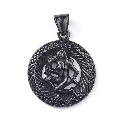 304 Stainless Steel Big Pendants STAS-L240-002A-1