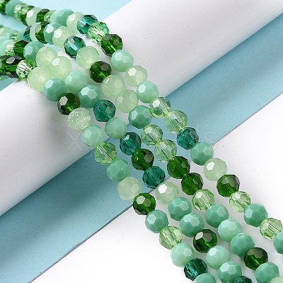 Glass Beads Strands GLAA-E036-09F-1