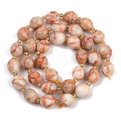 Natural Red Netstone Beads Strands G-N342-149I-15-1