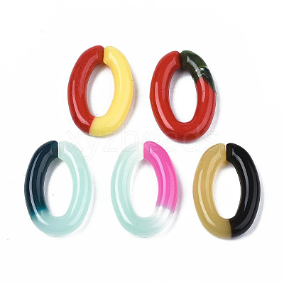 Two Tone Opaque Acrylic Linking Rings OACR-S038-035-1