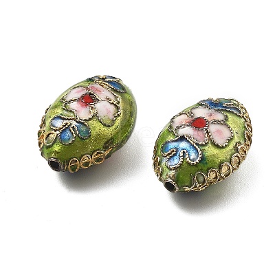 Handmade Cloisonne Beads CLB-Q002-09C-1