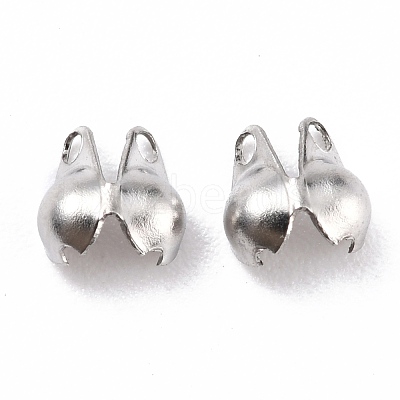 Tarnish Resistant 304 Stainless Steel Bead Tips STAS-P126-05P-1