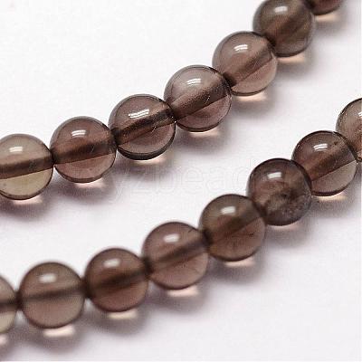 Natural Smoky Quartz Beads Strands G-N0195-02-3mm-1