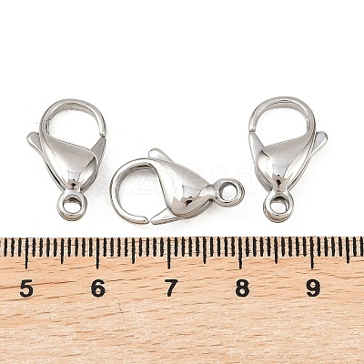 Tarnish Resistant 316 Surgical Stainless Steel Lobster Claw Clasps STAS-316-FL18A-1