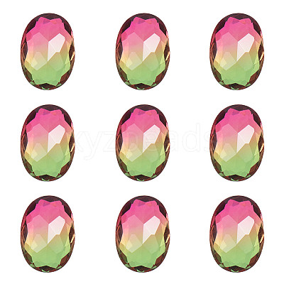 Pointed Back Glass Rhinestone Cabochons RGLA-OC0001-03B-1