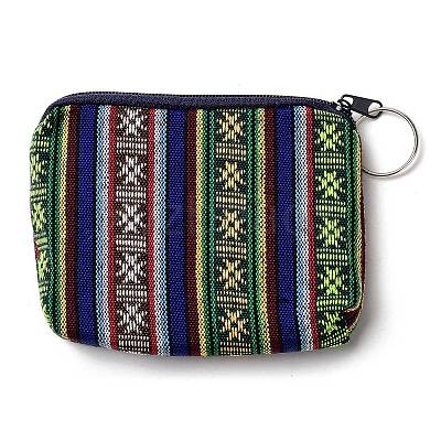 Bohemian Style Stripe Pattern Cotton Cloth Wallets ABAG-Q043-04-1