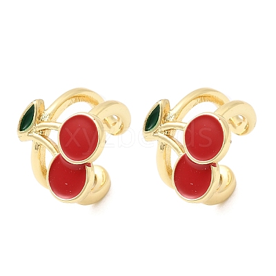 Brass Cuff Earrings EJEW-C186-02A-G-1