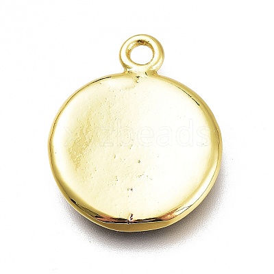 Brass Enamel Pendants KK-H103-02X-G-1